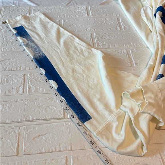 FREE PEOPLE X Midnight Rider Palm Tree Long Sleeve Cotton Tee S Blue Palm Tree - Picture 13 of 13